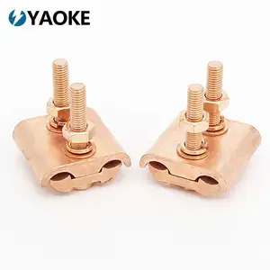 Lightning Protection Equipment Copper Grounding Earthing Wire Clamp