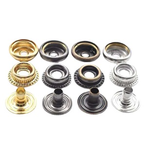 Heavy Duty Metal <strong>Popper</strong> Brass Snap Fastener Buttons for <strong>Clothing</strong> Leather - Product Image 2