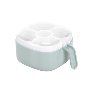 Productos al por Mayor, Recipiente de Plástico Ecológico con Tapa y Cuchara, 5 Compartimentos, Caja para Especias, Utensilios de Cocina, Estante para Especias - Product Image 2