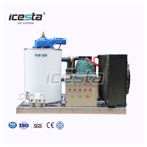 Macchina per Ghiaccio in Scaglie Marina ICESTA, Produzione Automatica di Alta Qualità, Lunga Durata, 3-5-2 Tonnellate al Giorno, per Pesce - Product Image 2