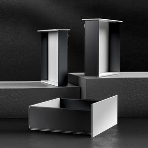 <span class=keywords><strong>Cajón</strong></span> Moderno de Acero Delgado de 80 mm de Alto, Pared Lateral Ultrafina con Cierre Suave, Correderas de <span class=keywords><strong>Cajón</strong></span> Ocultas, Resistente, para Cocina y Comedor - Product Image 5