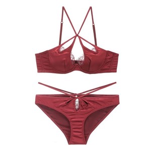 Body Minimizador de Satén con Superficie Lisa, Encaje de Pestañas Hueco, Delgado y Suave, con Aros y Banda Cruzada, Push-Up, para Busto Grande - Product Image 5