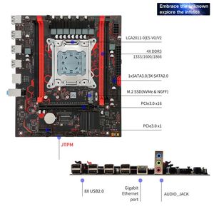 新しいX79-VG6デスクトップPCインテルXeon E5 2660 V2 CPU X79マザーボード4X <span class=keywords><strong>DDR3</strong></span> ECC RAMダブルチャネル128GB - Product Image 4