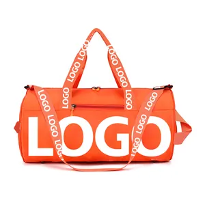 OEM ODM Custom Logo Pink Travelling Weekender Overnight Holdall Duffle Luggage Travel Bags For Luxury Men Women