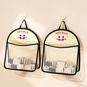Nice Day Hanging Storage Bag Mesh Organizer For Socks Underwear Wardrobe Door Wall Mount Hook Type Rectangle Shape - Product Image 1