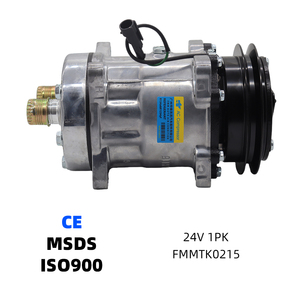 Compresor de Aire Acondicionado para Automóvil, Compresor de Aire Acondicionado de 24 V para Camión - Product Image 1