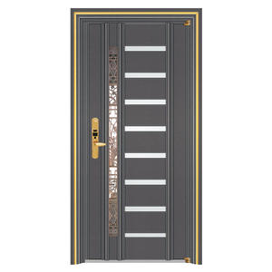 Modern Steel <strong>Entry</strong> Door for Villa Security Main <strong>Entry</strong> with Finished Stainless Steel for Exterior Design - Product Image 4