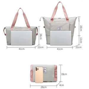 Sacs de voyage pliables grande capacité, sacs de sport imperméables, sacs fourre-tout, sacs de voyage pour femmes, sacs de yoga, sacs de rangement - Product Image 6
