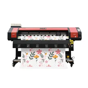 Mesin cetak sublimasi 1.8 meter penggunaan xp600 dx5 3200 printhead 6 kaki format besar digital printer Inkjet