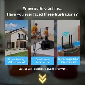 Kuwfi 1200Mbps không dây Extender nhà <span class=keywords><strong>Wifi</strong></span> Repeater với cổng LAN <span class=keywords><strong>Booster</strong></span> tín hiệu thông qua tường Repeater sản phẩm - Product Image 2