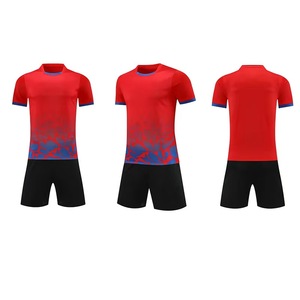 Camisetas de Fútbol Personalizadas con Logotipos para Hombre, 100% Poliéster, Transpirables, de Secado Rápido, Cuello en V, Mangas Cortas, Tejido Elástico, OEM - Product Image 5