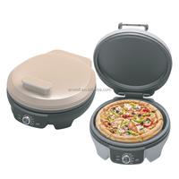 ANWELL Four à pizza électrique multifonctionnel antiadhésif de 12 pouces pour pizzas, calzones, crêpes et omelettes