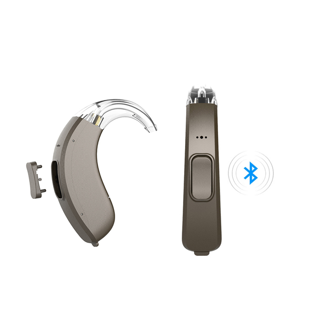AcoSound L8-BTE-P Programmable BTE Hearing Aids for Severe Hearing Loss with 8 Channels for & APP Control Noise Reduction