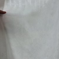 Voilage Jacquard Papillon Floral Subtil Haut de Gamme de Luxe, Rideau Semi-Transparent Texturé pour Fenêtre, Taille Personnalisée