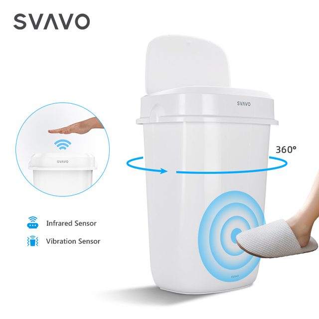 Cheap Price Smart Plastic Garbage Bin Household Kitchen Automatic Sensor Waste Bin Touchless 32L Trash Can