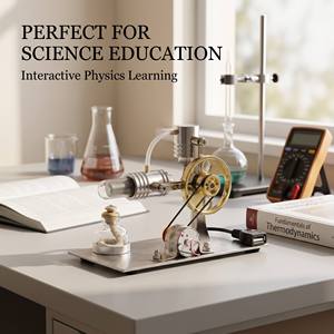 Kit de Modèle de <span class=keywords><strong>Moteur</strong></span> <span class=keywords><strong>Stirling</strong></span> à <span class=keywords><strong>Basse</strong></span> <span class=keywords><strong>Température</strong></span>, Jouet Éducatif d'Expérience Scientifique en Physique, <span class=keywords><strong>Moteur</strong></span> à Vapeur pour Démonstration en Laboratoire, Cadeau pour Enseignants - Product Image 4