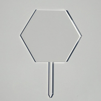 Transparent clair hexagone acrylique ébauches personnalisé bricolage hexagonal acrylique plaque panneau panneau feuille, découpe laser pièces acryliques
