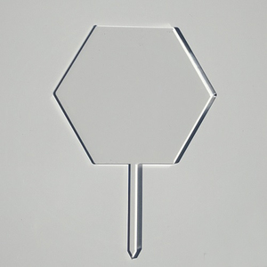 Trasparente esagono bianco acrilico su misura, foglio di pannello in acrilico piatto esagonale fatto da te, taglio laser pezzi acrilici - Product Image 6