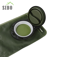 Beg Air Mendaki Tactical 1.5L, Bolsa de Hidratación Plegable Sibo con Manguera de Liberación Rápida, Impermeable y con Tapa Antipolvo para Correr