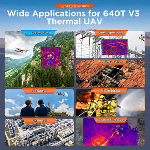 Dron Profesional Contra Incendios <span class=keywords><strong>AITEL</strong></span> EVO II Dual 640T V3, Sensor de Imagen Térmica de 640x512 25Hz, Alcance de 15 km, Retroiluminación LED, 5.8g - Product Image 5