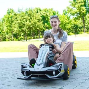 Go-Kart Elettrico per Bambini, Auto Giocattolo a 4 Ruote con Bandiera da Corsa e Bluetooth - Product Image 3