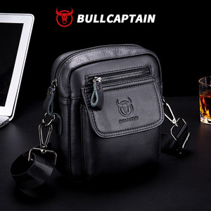 กระเป๋าหนังวัวแท้ BULLCAPTAIN แบบสะพายข้างเดียวสำหรับผู้ชาย กระเป๋าหนังแท้สไตล์วินเทจ กระเป๋าเป้สะพายหลังแฟชั่น - Product Image 1