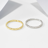 Fabricants de peishang bague design personnalisé de haute qualité 925 ensembles de bijoux en argent sterling lunette point zircon anneau