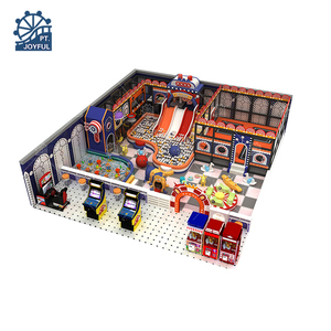 Équipement en plastique de parc de glissière de terrain de jeu sportif commercial d'intérieur interactif d'enfants double - Product Image 5