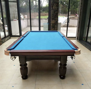 <span class=keywords><strong>Table</strong></span> de billard de luxe standard en ardoise avec poches en cuir et rails en bois massif - Product Image 4