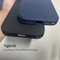Couverture de téléphone bouton de caméra couleur originale pour iPhone 17 Pro Max technologie tissu étui de protection magnétique