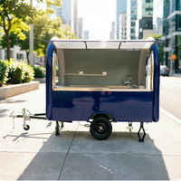 Remorque alimentaire standard européenne entièrement équipée, camion de restauration au gaz, chariot alimentaire, foodtruck