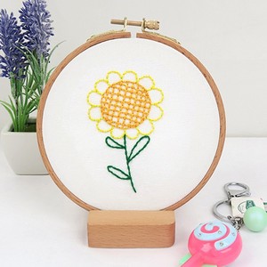 Kit de broderie fait main pour enfants, kit de bricolage pour la décoration, kit de broderie au point de croix rond pour débutants, cours d'artisanat - Product Image 5