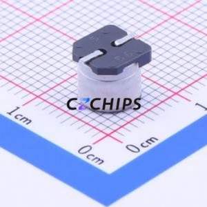 ตัวเก็บประจุแบบไฮบริดของเหลว-ของแข็ง EEHZC1H220P อลูมิเนียมอิเล็กโทรไลต์ ชนิด SMD, ขนาด D6.3xL5.8 มม. 22uF 20% 50V 75mA-100Hz - Product Image 2