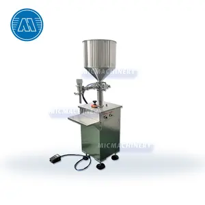 1-100 ml vertical semi automatic single head cream peanut butter liquid piston filling machine