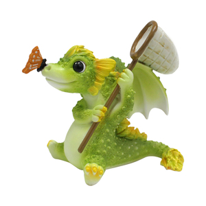 Lindo dragón pequeño sets2 Mini dragón para maceta Decoración Accesorios de jardín suministros de jardín en miniatura para adorno de jardín - Product Image 1