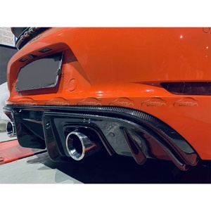 For Porsche 718 Boxster Cayman Upgrade GT4 Body Kit Front Rear Bumper <b>Lip</b> <b>Splitters</b> Chin Spoiler Diffuser - Product Image 6