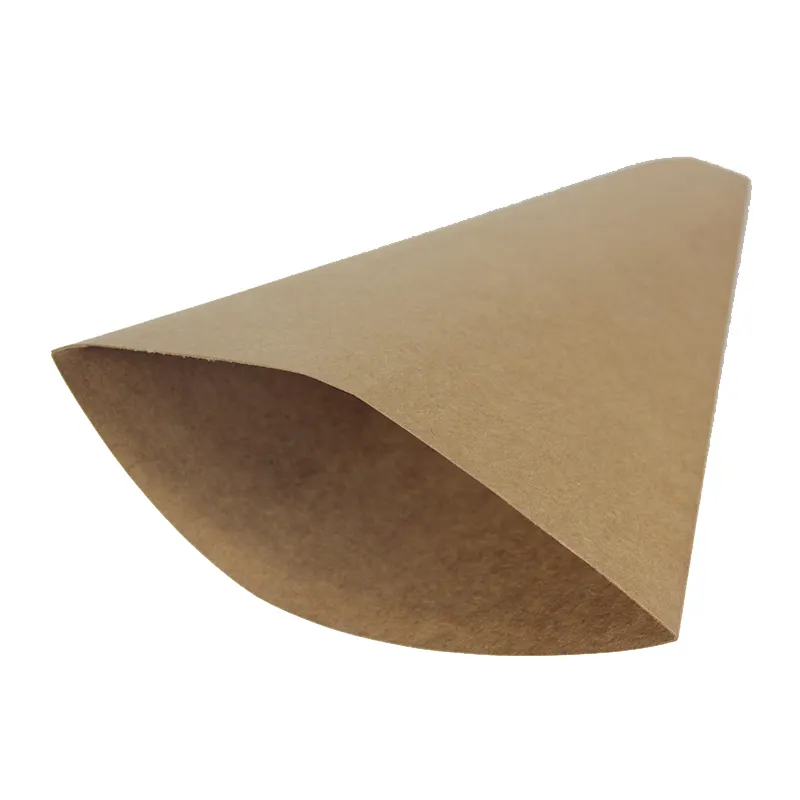 Kraft Paper Crepe Cone Egg Bubble Waffle Holder