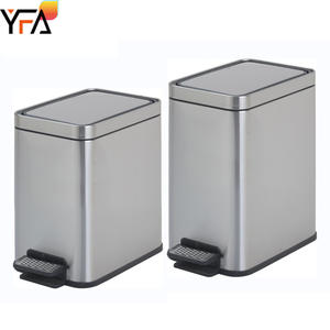 Cubo de basura doble para hotel de 10L/15L, cubo de basura de acero inoxidable, cubo de basura <span class=keywords><strong>con</strong></span> <span class=keywords><strong>pedal</strong></span> accionado por pie, cubo de basura <span class=keywords><strong>con</strong></span> <span class=keywords><strong>pedal</strong></span> - Product Image 2