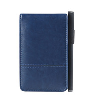 Bloc-notes de poche en cuir portable avec calculatrice, carnet multifonction, petit carnet de travail A7