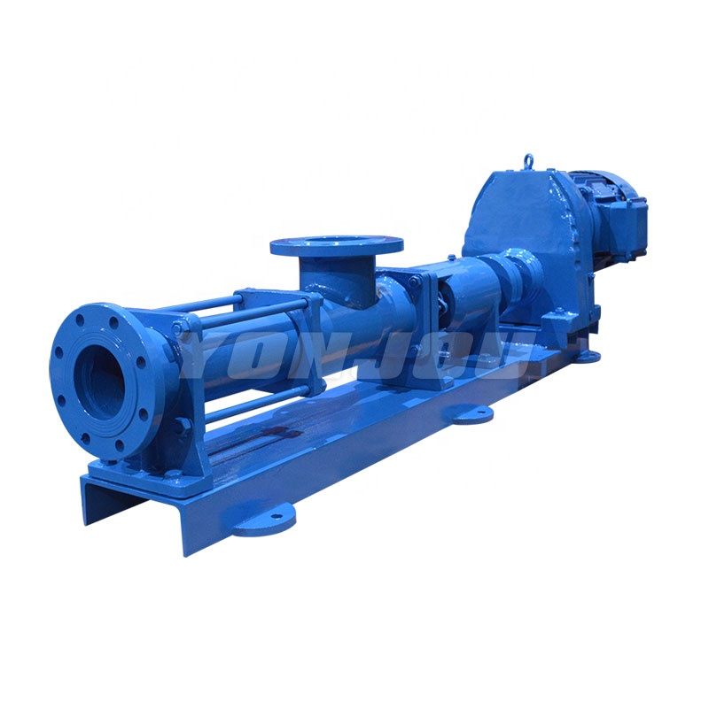 G Sanitary High Viscosity Liquid Positive Displacement Rotary Progressive Cavity Single Screw Mono Pump ( with Hopper )