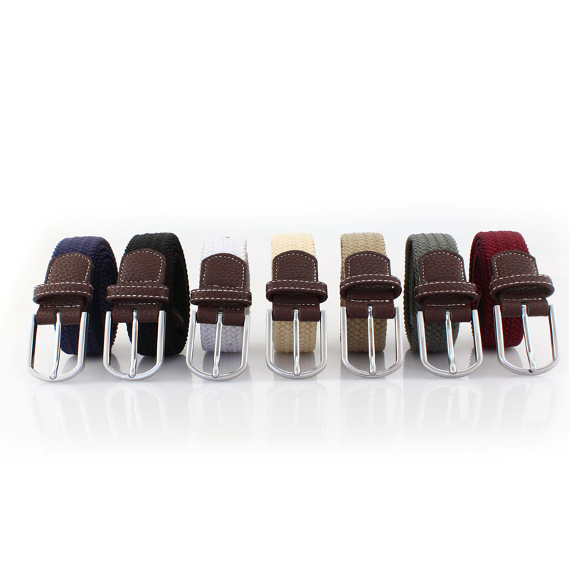 Высококачественный трикотажный эластичный плетеный ремень из полиэстера, простой эластичный ремень для повседневной носки