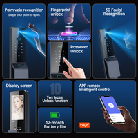 Cerradura Inteligente con Reconocimiento Facial 3D, Control por Aplicación, Tarjeta de Memoria, Versión Impermeable, Huella Dactilar, Contraseña, Múltiples Métodos de Desbloqueo