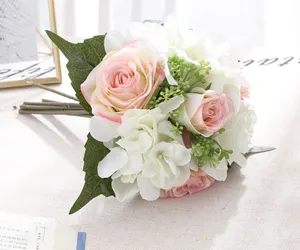 Новый стиль элегантный красочный свадебный Декор Искусственный цветок мини букет