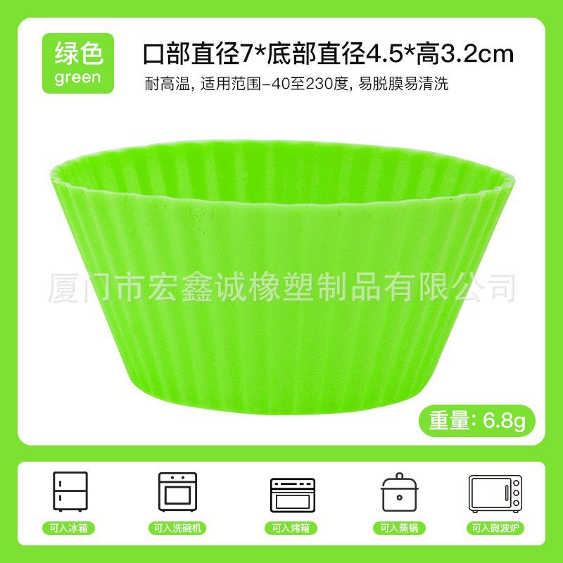 Taza para muffins verde