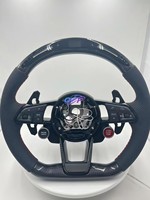 Volant de voiture en cuir suédé pour Audi Q3 Q5 Q7 A3 8V 8P A4 B9 B8 B7 A5 A6 C6 C7 C8 RS4 RS6 S3 S4 S5 S6