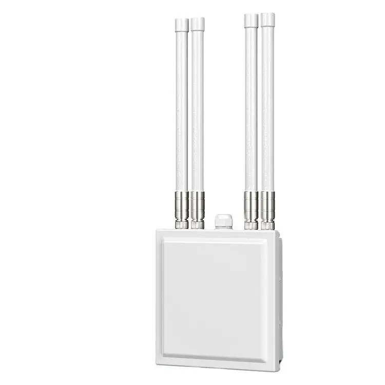 Routeur sans fil étanche double bande longue portée point d'accès extérieur 1200Mbps amplificateur de signal de réseau internet wifi