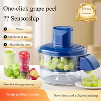 Groothandel Keukenapparatuur Automatische Kleine Fruit Pruimen Knoflook Schilmachine Elektrische Druiven Schiller voor Thuisgebruik