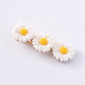 YIYI-Pinzas para el pelo de margaritas para niña, horquillas florales coloridas para el pelo para niña - Product Image 5