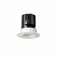 Spot LED COB réglable sans cadre 12W CRI90+ avec réflecteur incurvé, lumière encastrée pour restaurant et commerce de détail LP-AJ7592ARC-RTA-23