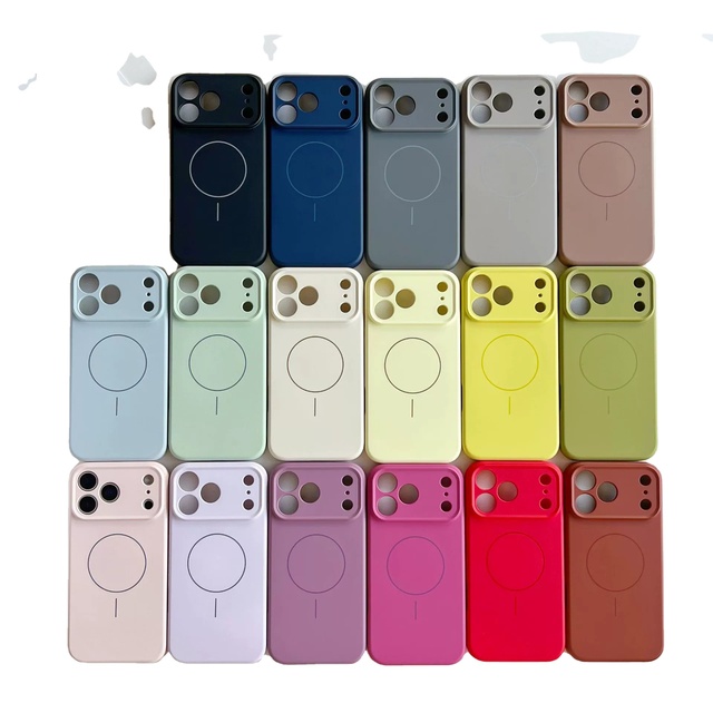 Simple Liquid Silicone Phone case for iPhone 17 Air 16 Promax - Complete Package Magnetic protection Cover